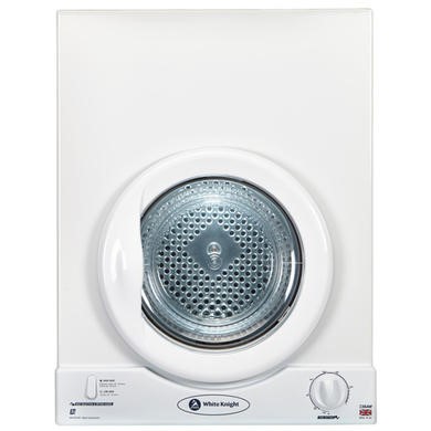 White Knight C36AW 3kg Wall-Mounted Freestanding Tumble Dryer-White