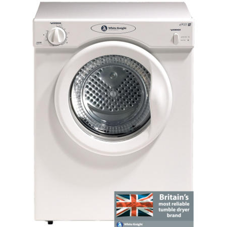 White Knight C38AW 38AW 3kg Freestanding Vented Tumble Dryer - White