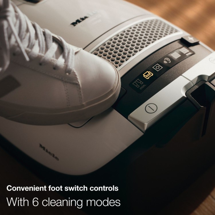 Miele Complete C3 Allergy Bagged Cylinder Vacuum Cleaner - Lotus White