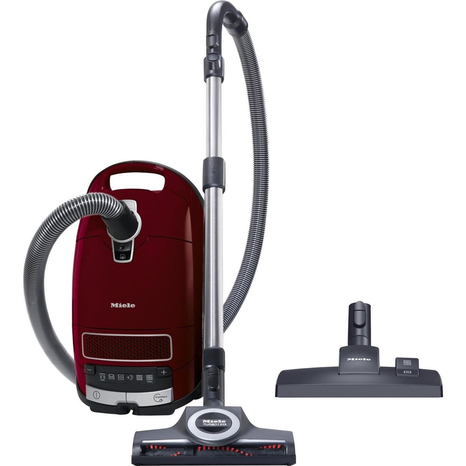 Refurbished Miele C3Cat&Dog C3 Complete Cat & Dog Pro Bagged Cylinder Vacuum Cleaner Tayberry Red