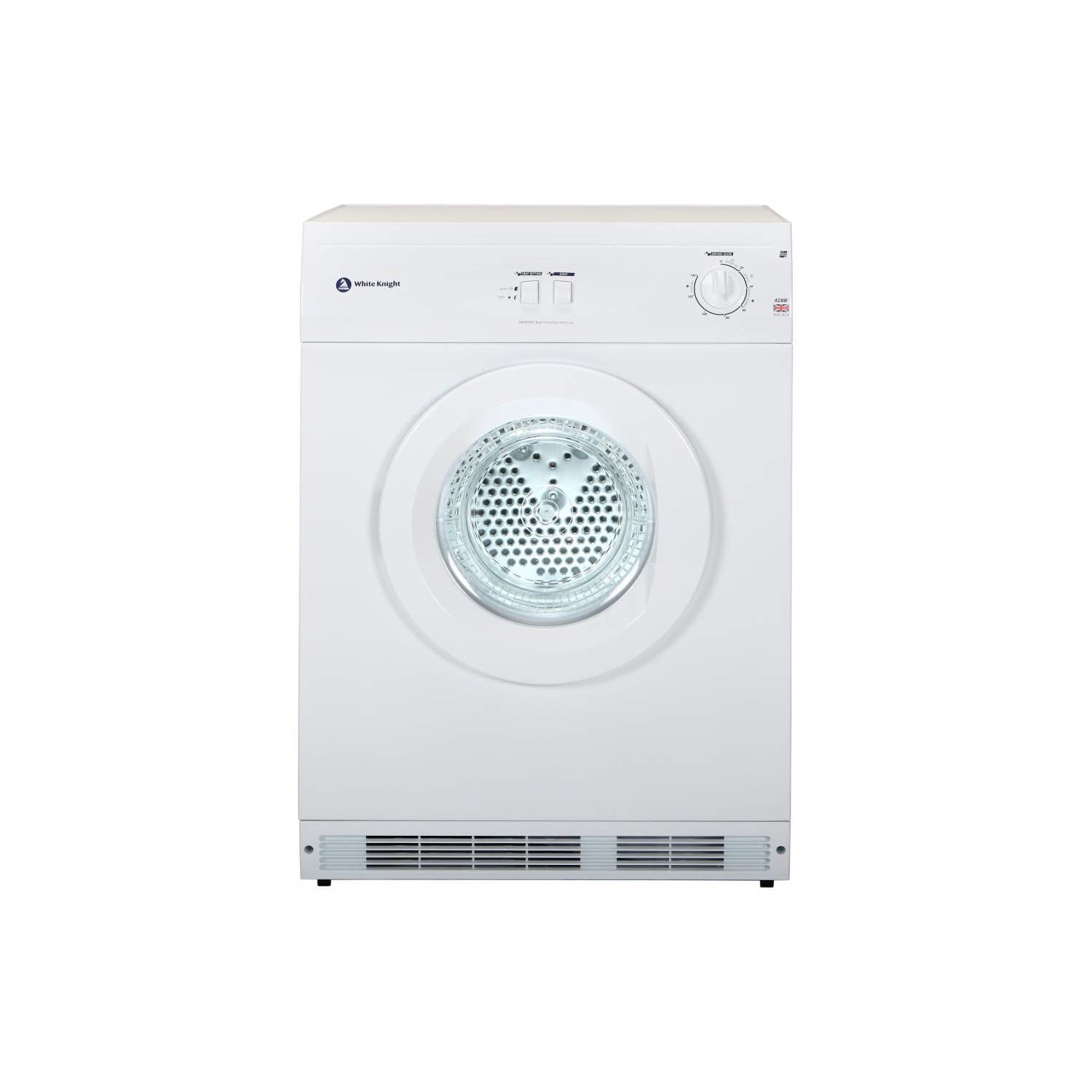 White Knight C42AW 6kg Freestanding Vented Tumble Dryer - White