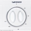 GRADE A2 - White Knight C43AW 43AW 6kg Integrated Vented Tumble Dryer