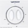 GRADE A2 - White Knight C43AW 43AW 6kg Integrated Vented Tumble Dryer