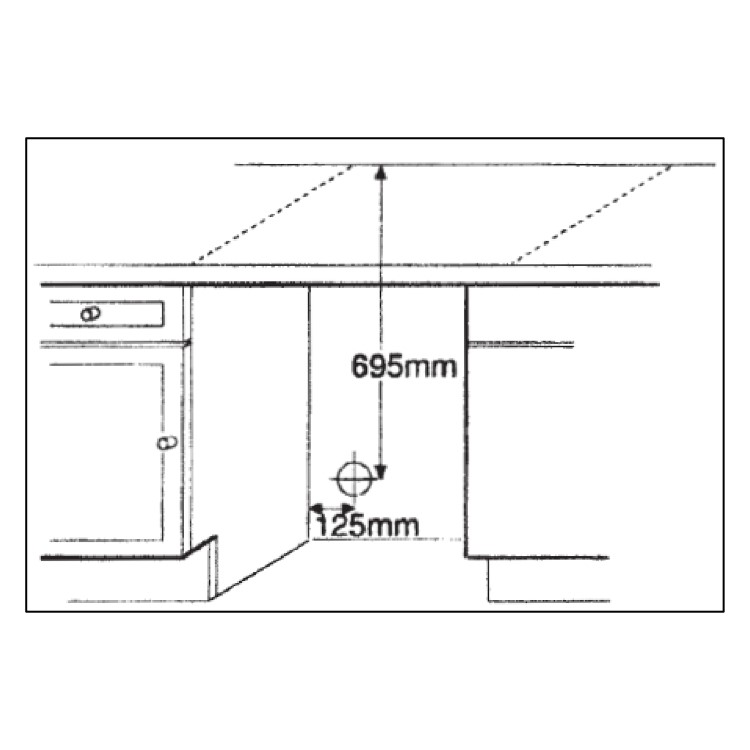 GRADE A1 - White Knight C43AW 43AW 6kg Integrated Vented Tumble Dryer