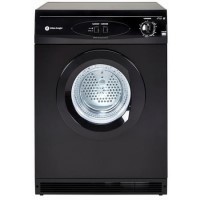 GRADE A1 - White Knight C44A7B 7kg Reverse-Action Freestanding Vented Tumble Dryer - Black