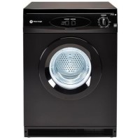White Knight C44AB 6kg Freestanding Vented Tumble Dryer - Black