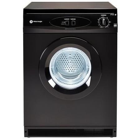 White Knight C44AB 6kg Freestanding Vented Tumble Dryer - Black