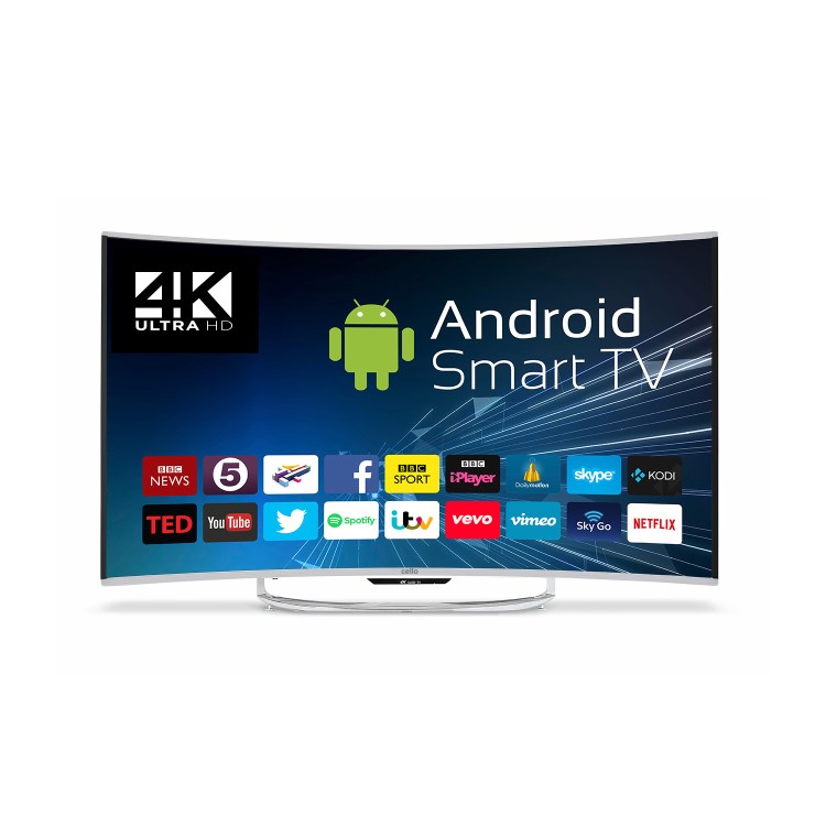Cello 55" 4K Ultra HD Smart Curved LED TV with Android and Freeview HD