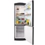 Servis C60185NFB Retro Right Hand Hinge Freestanding Fridge Freezer Black