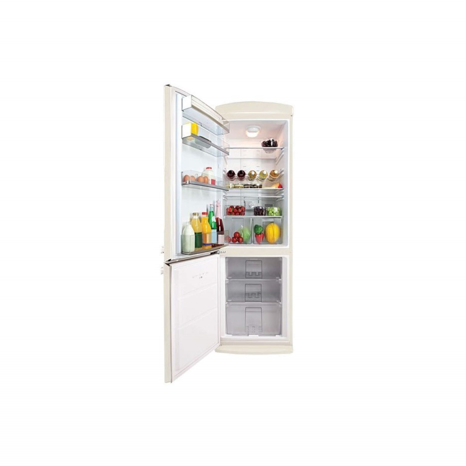 Servis C60185NFCL Retro Left Hand Hinge Freestanding Fridge Freezer