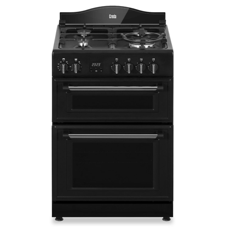Creda 60cm Double Oven Dual Fuel Mini Range Cooker - Anthracite