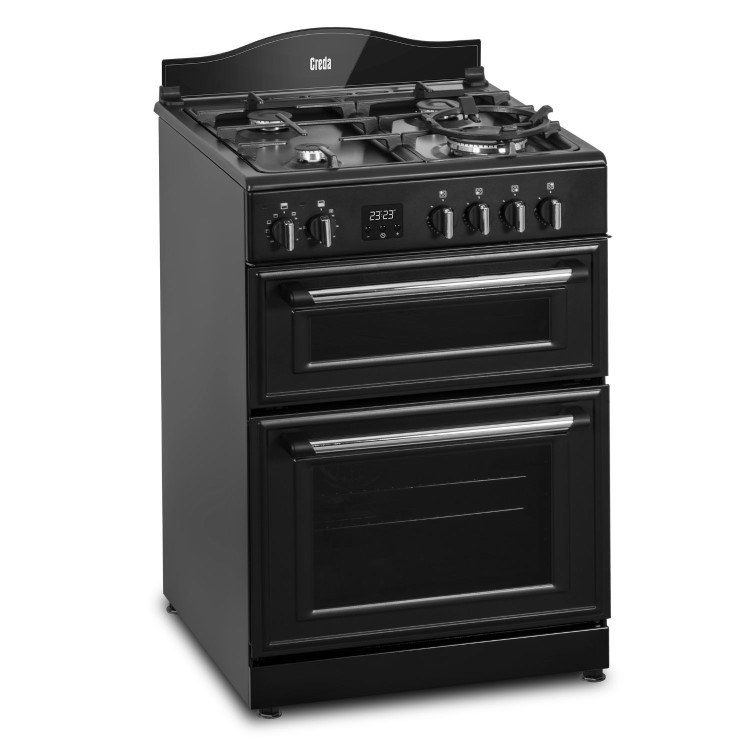 Creda 60cm Double Oven Dual Fuel Mini Range Cooker - Anthracite