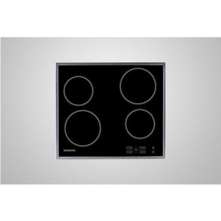 Samsung 58cm 4 Zone Ceramic Hob with Stainless Steel Frame