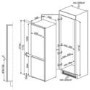 GRADE A3  - Smeg C7280NLD2P Integrated In-column No Frost 60-40 Fridge Freezer