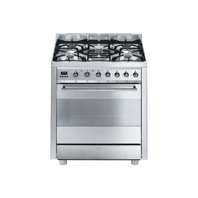 Smeg C7GPX8 Symphony 70cm Pyrolytic Dual Fuel Range Cooker - Stainless Steel
