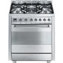 GRADE A2 - Smeg C7GPX8 Symphony 70cm Pyrolytic Dual Fuel Range Cooker Stainless Steel