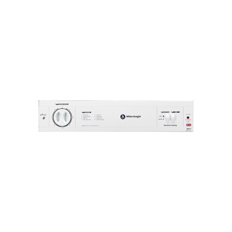GRADE A2 - White Knight C8317WV 7kg Integrated Vented Tumble Dryer - White