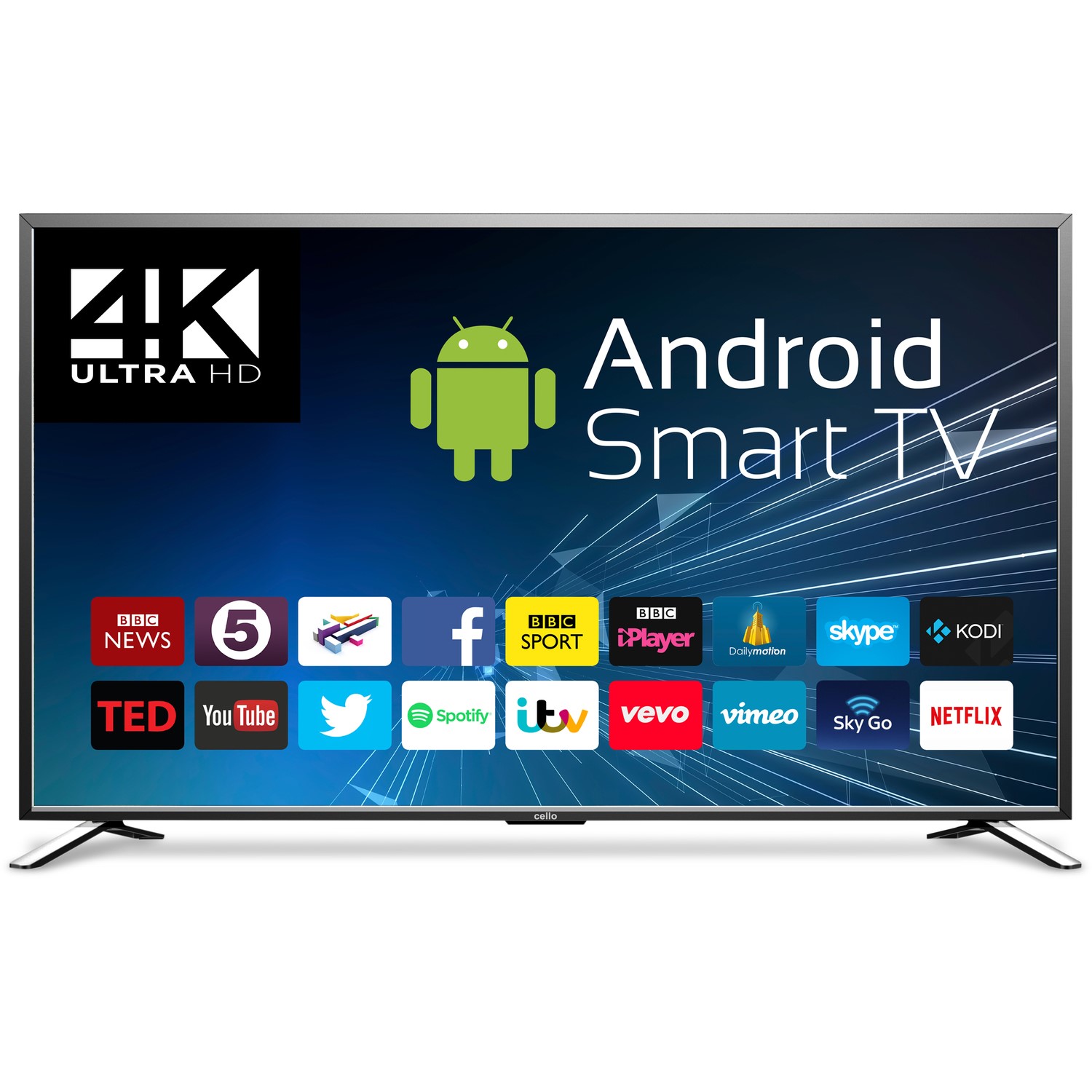 86 Cello 4K Ultra HD Android Smart LED TV C86SFS4K