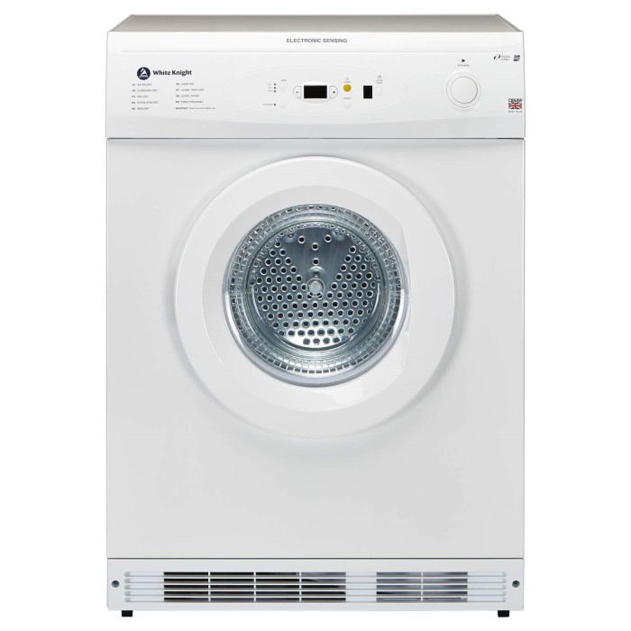 White Knight C86AW 6kg Freestanding Vented Tumble Dryer - White