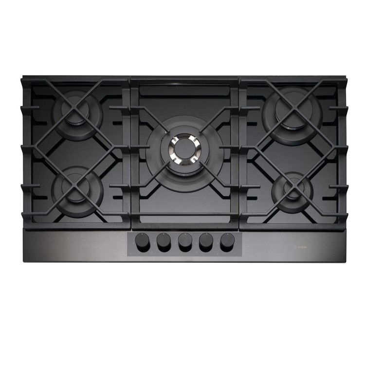 Caple 90cm 5 Burner Gas Hob - Gunmetal Grey