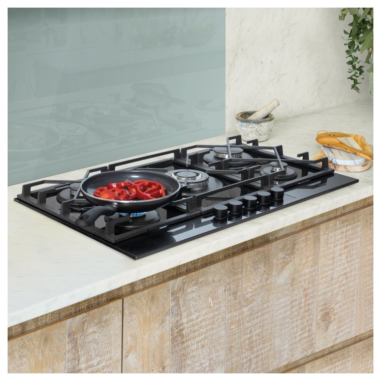 Caple 90cm 5 Burner Gas Hob - Gunmetal Grey