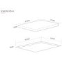 Caple 90cm 5 Burner Gas Hob - Gunmetal Grey