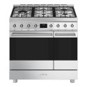 A1/C92GMX2 GRADE A1 - Smeg 90cm Dual Fuel Range Cooker - Stainless Steel