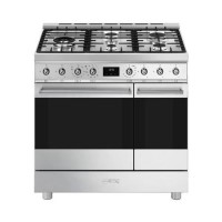 Smeg 90cm Dual Fuel Range Cooker - Stainless Steel Smeg 90cm Dual Fuel Range Cooker - Stainless Steel