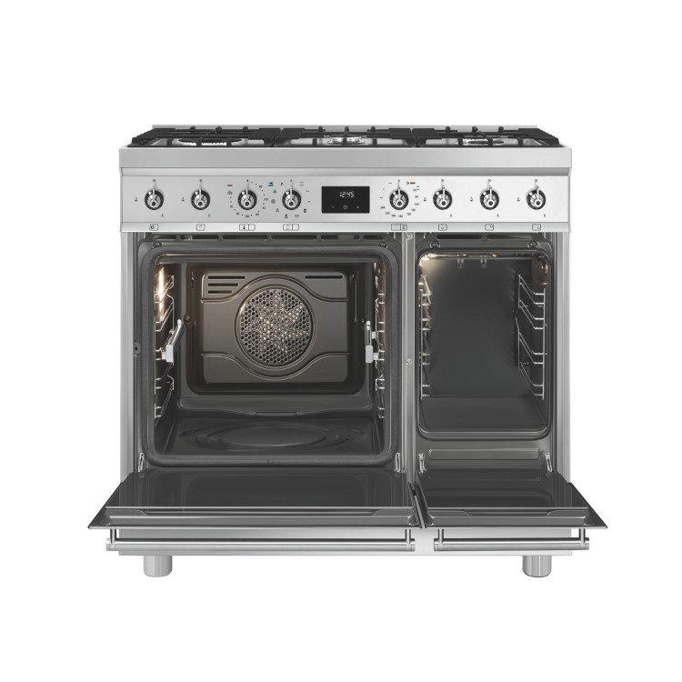 Smeg 90cm Dual Fuel Range Cooker - Stainless Steel