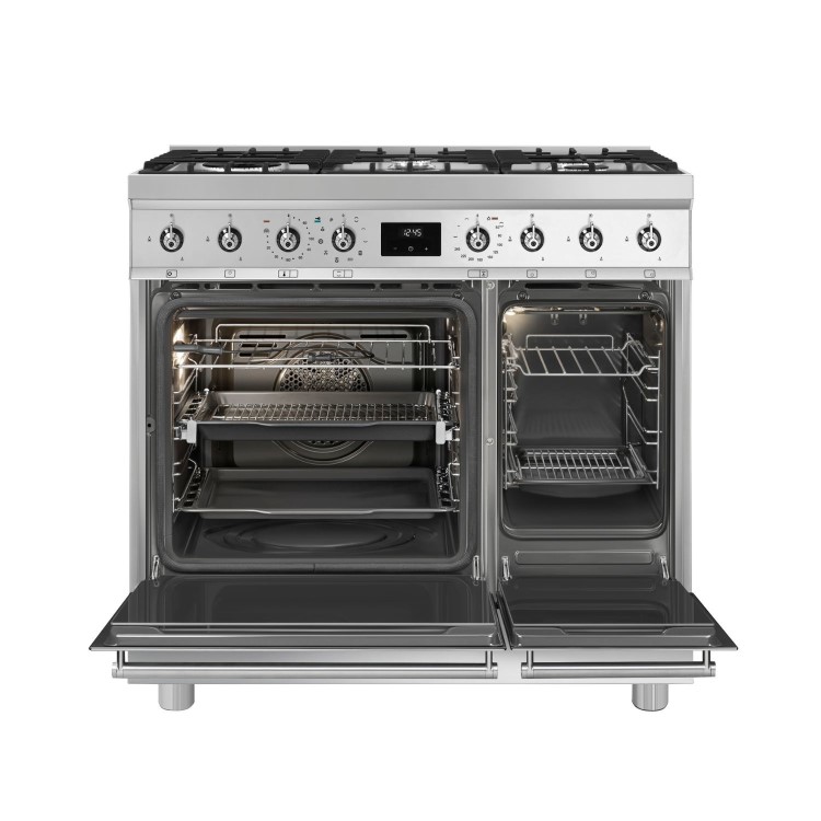 Smeg 90cm Dual Fuel Range Cooker - Stainless Steel