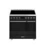 Smeg Symphony 90cm Electric Induction Range Cooker - Black