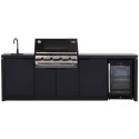 CABODK419942-2 BeefEater Signature 3000E Cabinex Outdoor Kitchen - Built in 4 Burner BBQ with Fridge & Sink