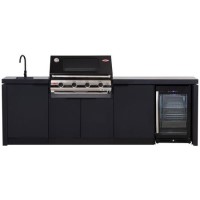 BeefEater Signature 3000E Cabinex Outdoor Kitchen - Built in 4 Burner BBQ with Fridge & Sink BeefEater Signature 3000E Cabinex Outdoor Kitchen - Built in 4 Burner BBQ with Fridge & Sink