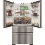 Caple 609 Litre French Style American Fridge Freezer - Stainless Steel