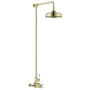 Brushed Brass Traditional Thermostatic Mixer Shower Set - Camden
