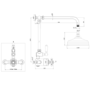 Brushed Brass Traditional Thermostatic Mixer Shower Set - Camden