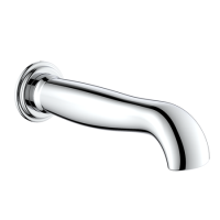 Chrome Traditional Wall Mounted Bath Spout - Camden