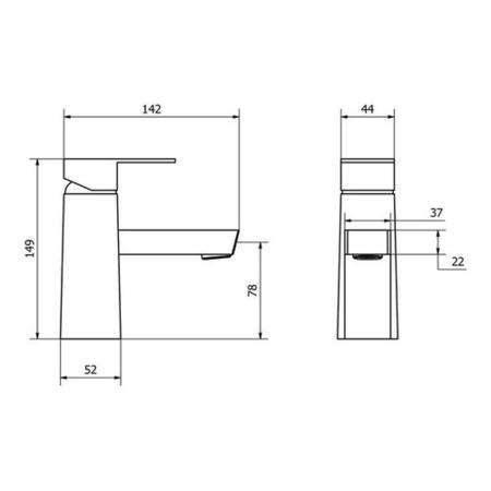 Delice Mono Basin Mixer Tap & Waste