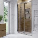 CARSLCH1000 1000mm Chrome Sliding Door Shower Enclosure 6mm Glass - Carina