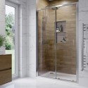 CARSLCH1200 1200mm Chrome Sliding Door Shower Enclosure 6mm Glass - Carina