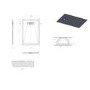 1200x900mm Rectangular Shower Tray – Slimline 25mm – Stone Resin – White – Cascade