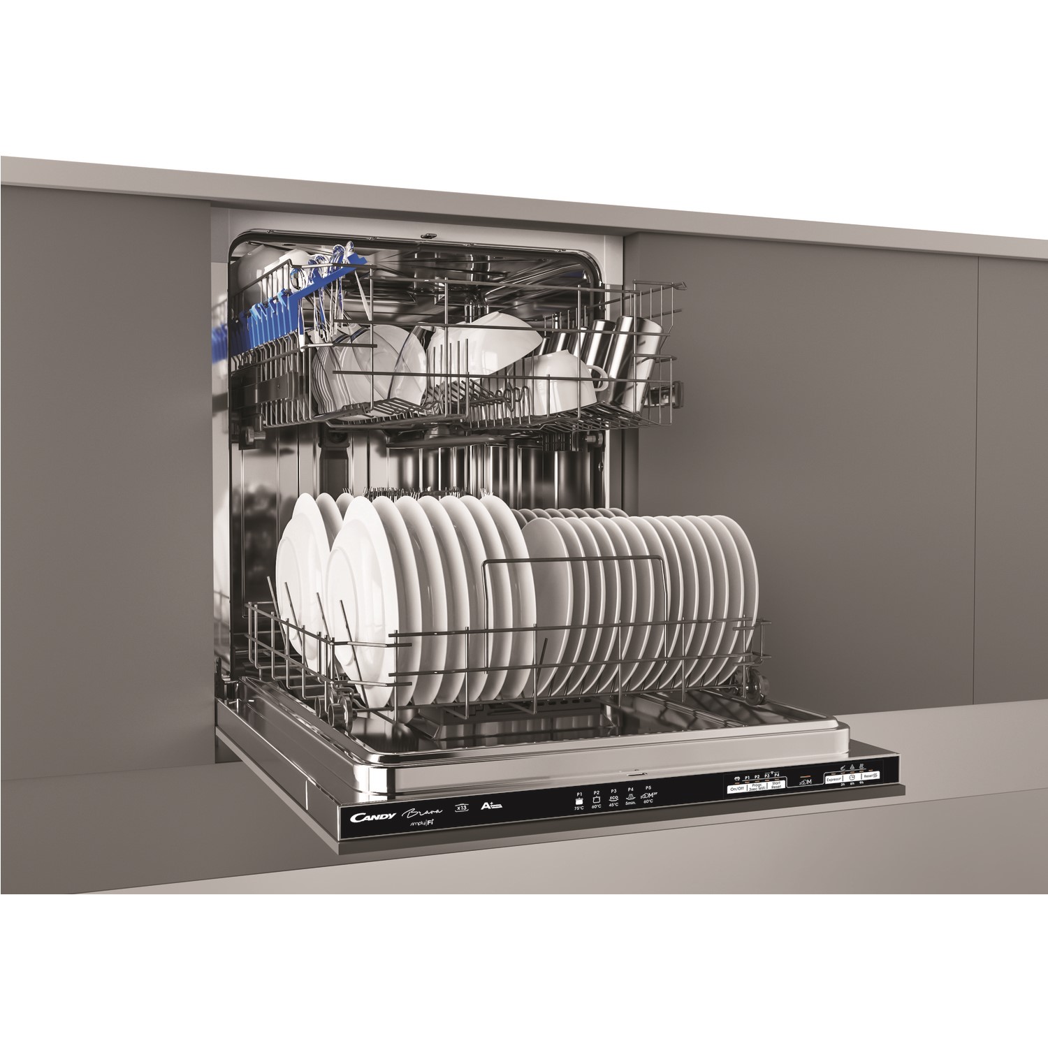 candy slimline integrated dishwasher