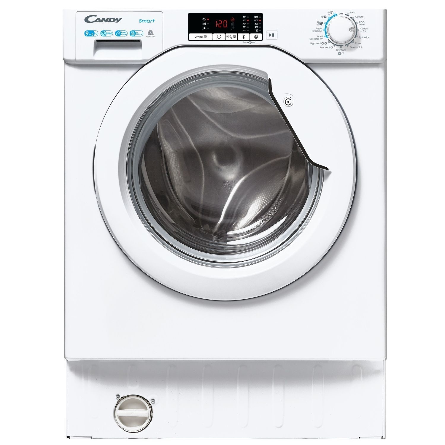 Candy White Smart 9Kg Wash 5Kg Dry 1400Rpm Integrated Washer Dryer - Quick Wash
