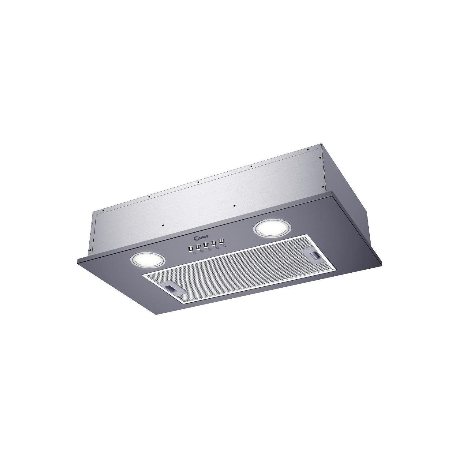 Stainless Steel Candy CBG52SX 52cm Wide Canopy Cooker Hood 