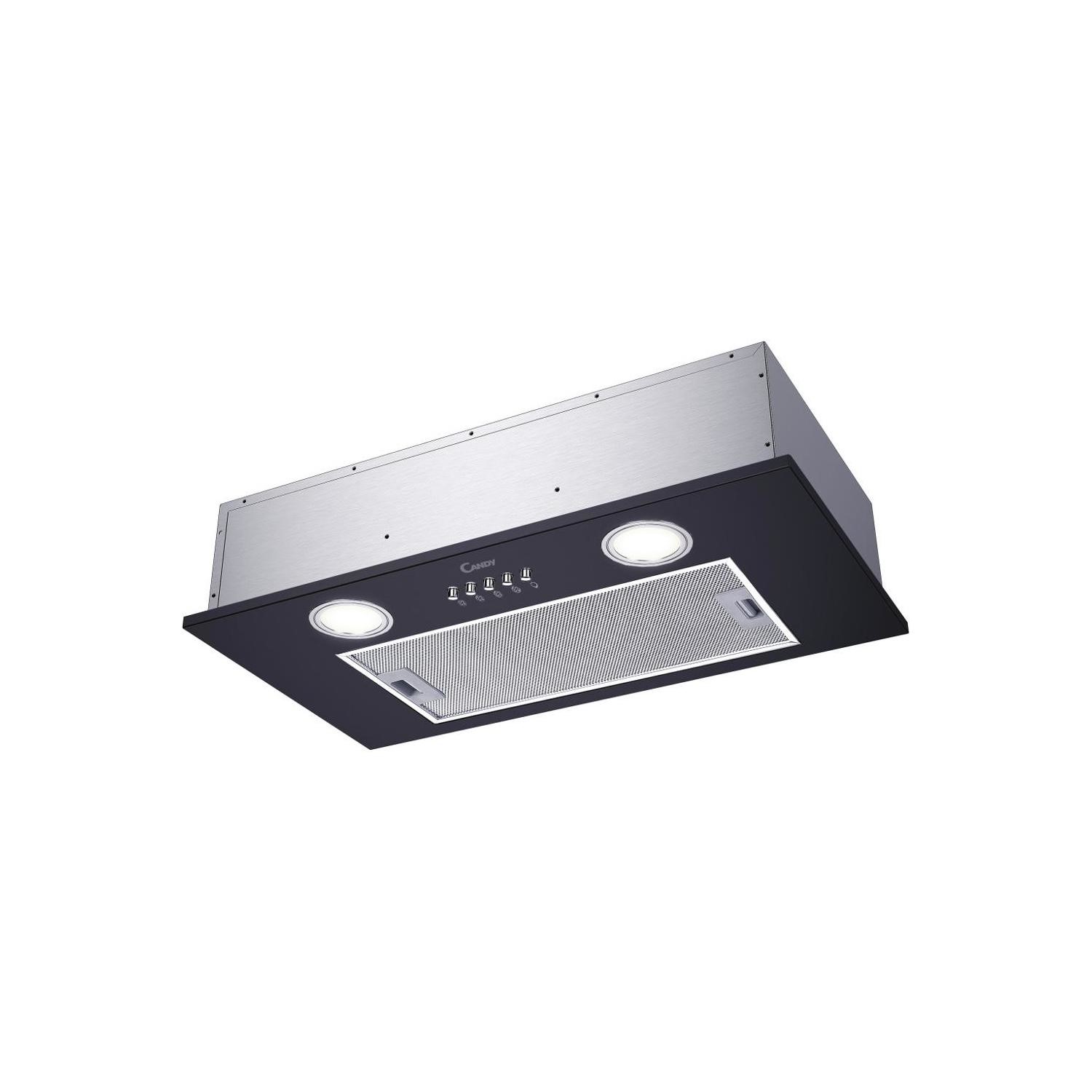 Candy 52cm Canopy Cooker Hood - Black