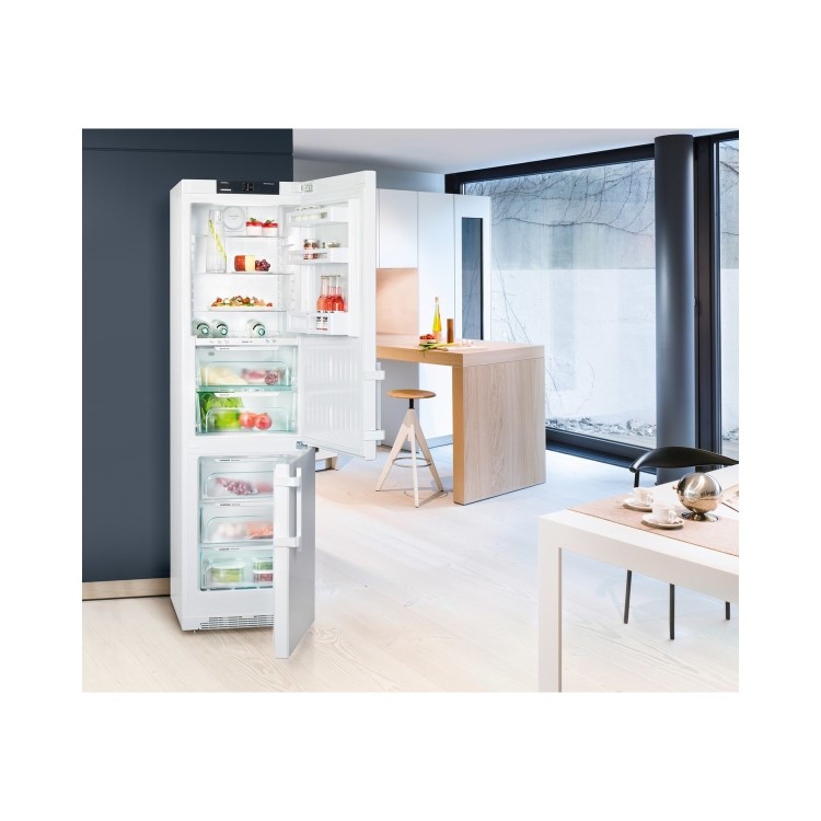 Liebherr CBN4815 Comfort BioFresh A+++ 201x60cm 342L Freestanding Fridge Freezer White
