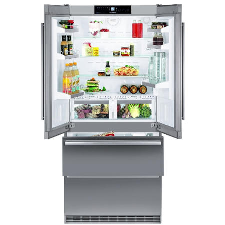 Liebherr CBNES6256 BioFresh Nofrost Freestanding Fridge Freezer - Stainless Steel