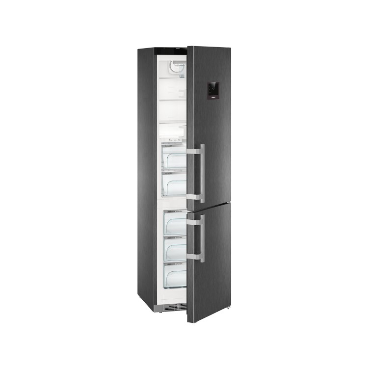 Liebherr CBNPbs4858 Premium 201x60cm Ultra Efficient NoFrost Freestanding Fridge Freezer With BioFresh - BlackSteel
