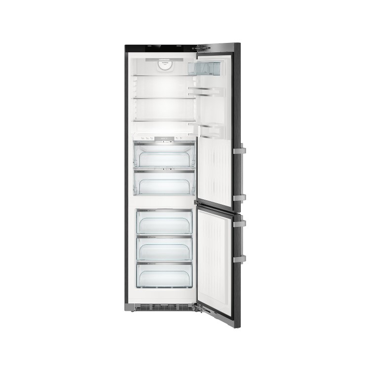 Liebherr CBNPbs4858 Premium 201x60cm Ultra Efficient NoFrost Freestanding Fridge Freezer With BioFresh - BlackSteel