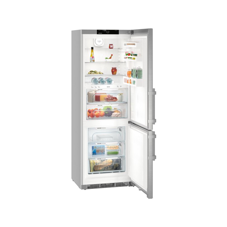 Liebherr CBNef5735 Comfort BioFresh NoFrost 60/40 Freestanding Fridge Freezer - Smart Steel